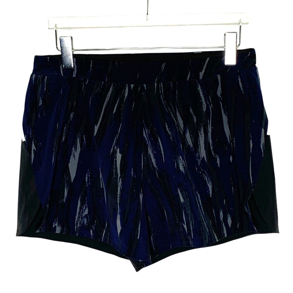 Outdoor Voices Ready Set Short L Ink Stroke Blue Black Lined Running Active